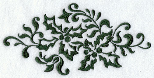 Christmas Damask Holly