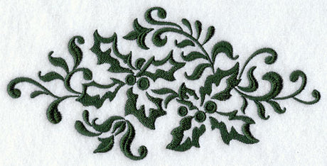 Christmas Damask Holly