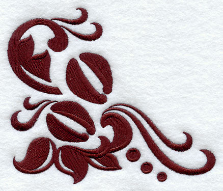 Christmas Damask Reindeer Prints Corner