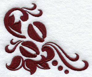 Christmas Damask Reindeer Prints Corner