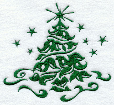 Christmas Damask Tree