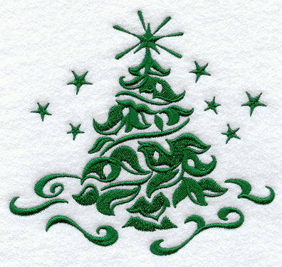 Christmas Damask Tree