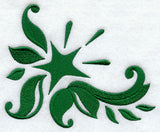 Christmas Damask Star Corner