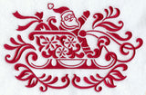 Christmas Damask Sleigh