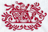 Christmas Damask Sleigh