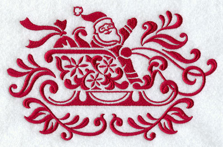 Christmas Damask Sleigh
