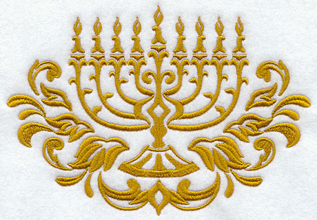 Chanukah Damask Menorah