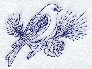 Pine Grosbeak (Bluework)