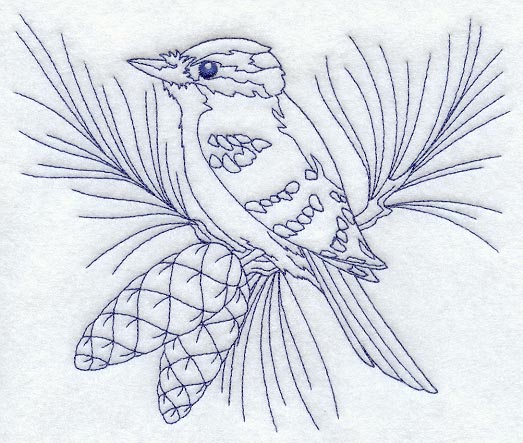Downy Woodpecker (Bluework)