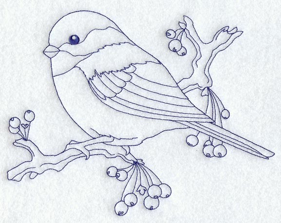 Chickadee (Bluework)
