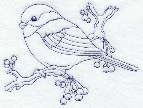 Chickadee (Bluework)