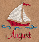 Monthly Celebrations - August - Sailboat