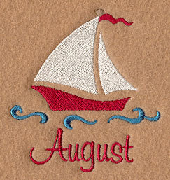 Monthly Celebrations - August - Sailboat