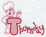 Chef - Thursday (Redwork)