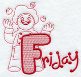 Chef - Friday (Redwork)