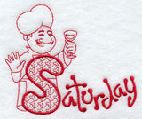 Chef - Saturday (Redwork)