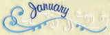 Monthly Celebrations Border - January