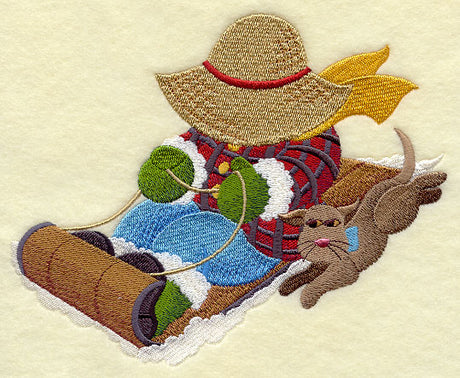 Sledding Fisherman Fred