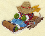 Sledding Fisherman Fred