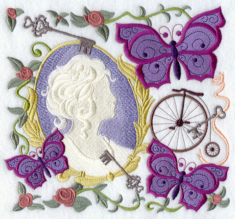 Victorian Collage with Cameo