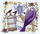 Victorian Collage with Birdcage