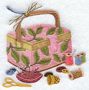 Art Nouveau Sewing Basket