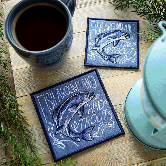 Gif of machine embroidery designs inspired by Michigan