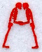 Skeleton Letter A - 1 3/4 Inch