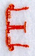 Skeleton Letter E - 1 3/4 Inch
