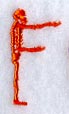 Skeleton Letter F - 1 3/4 Inch