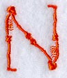 Skeleton Letter N - 1 3/4 Inch