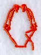Skeleton Letter Q - 1 3/4 Inch