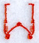Skeleton Letter W - 1 3/4 Inch