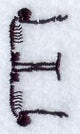 Skeleton Letter E - 1 3/4 Inch