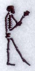 Skeleton Letter K - 1 3/4 Inch
