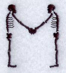 Skeleton Letter M - 1 3/4 Inch
