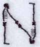 Skeleton Letter N - 1 3/4 Inch