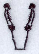 Skeleton Letter V - 1 3/4 Inch
