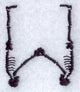 Skeleton Letter W - 1 3/4 Inch
