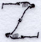 Skeleton Letter Z - 1 3/4 Inch