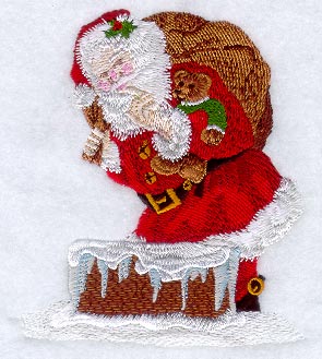 Santa In The Chimney