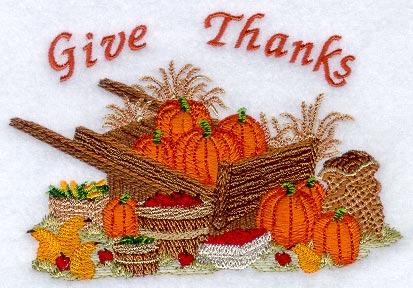 Give Thanks - Harvest Wheelbarrow