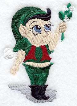 Elf W/Mistletoe