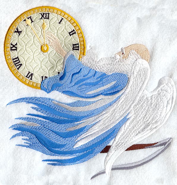 Father Time with Clock