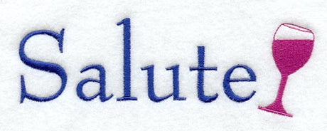 Wine Glass with Salute