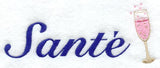 Champagne Glass with Sante