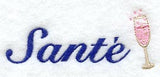 Champagne Glass with Sante