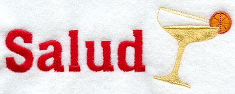 Wine Glass with Salud