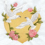 Love Doves with Heart