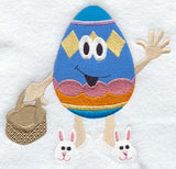 Easter Egg with Bunny Slippers